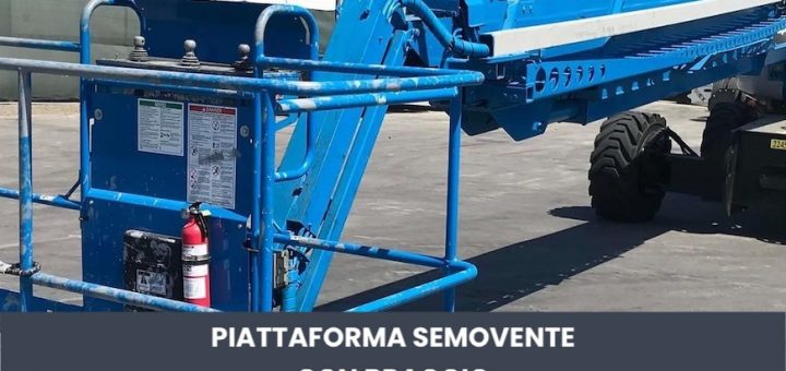 sollevatore telescopico con posacentine