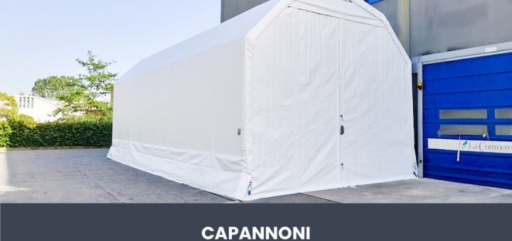 capannone in telo pvc